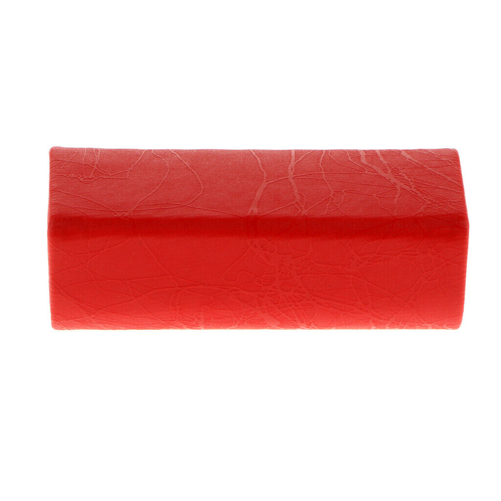 Leather Lipstick Lip Gloss Case Storage Box Makeup Holder with Mirror Red