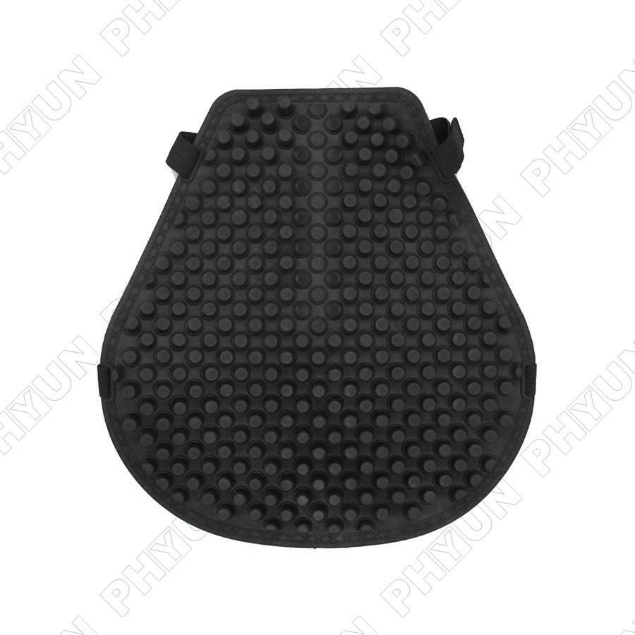 Motorcycle Silicone Seat Cushion Breathable Pressure Relief Ride Seat Pad Black