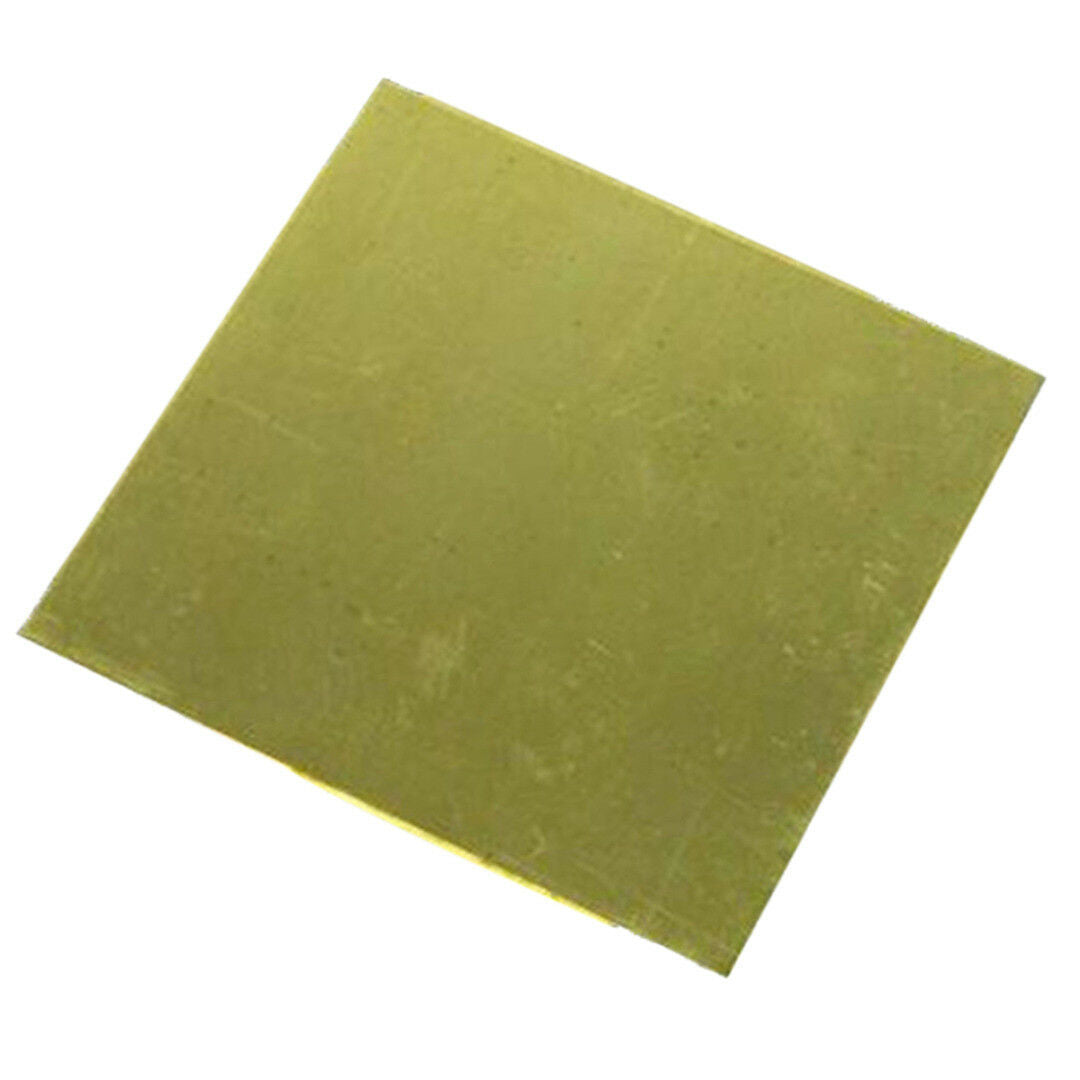 Yellow Copper Brass Metal Sheet Plate Metalworking 3mm x 100mm x 100mm