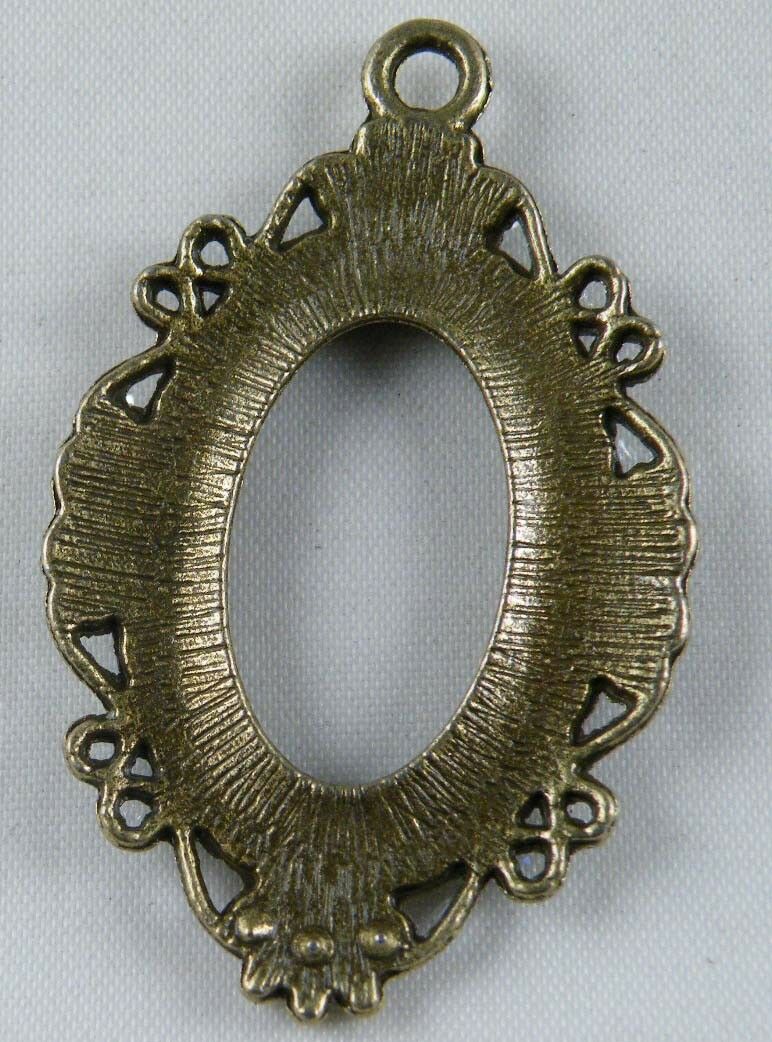 6pcs Bronze Color Photo Frame Charms 51x32mm 11285