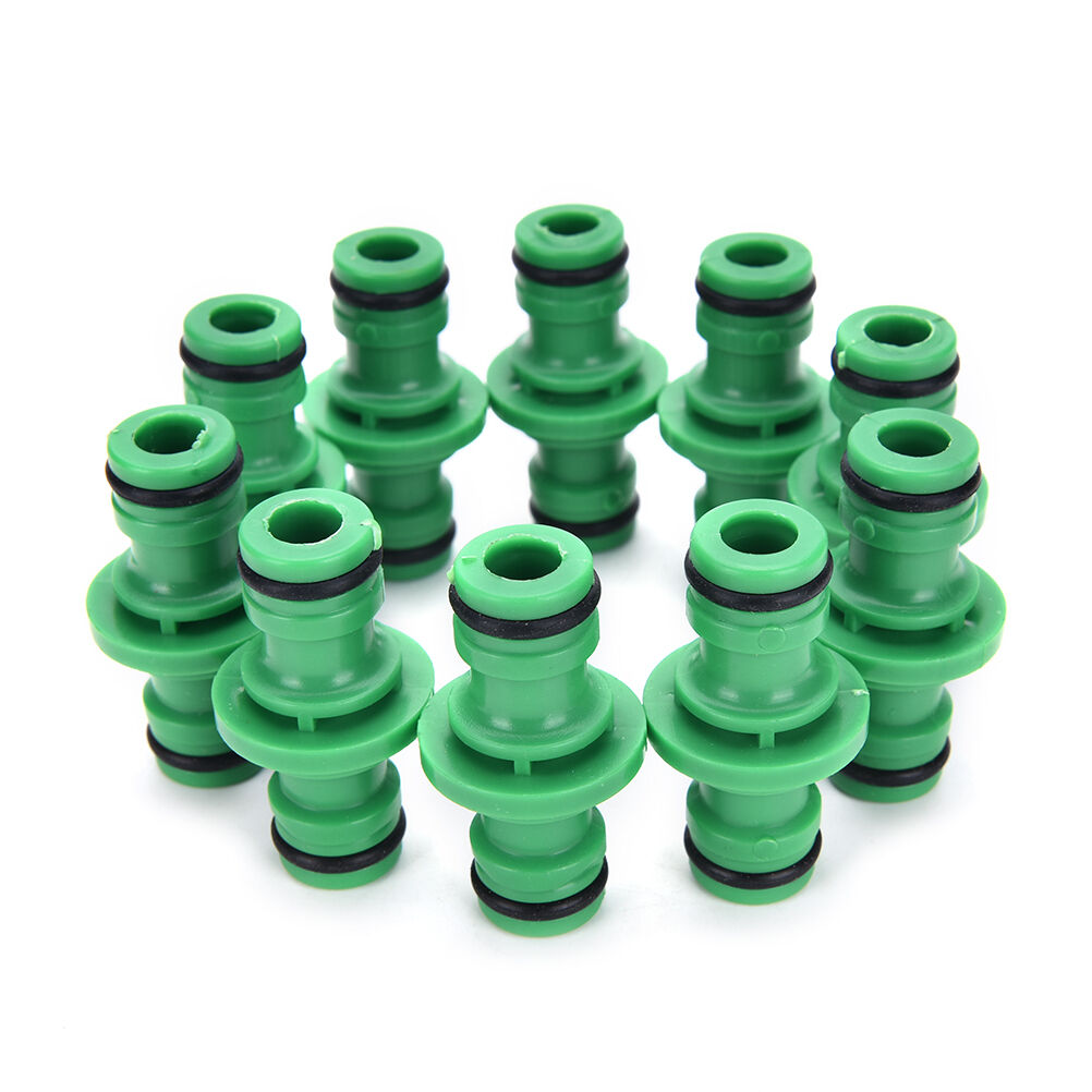 2Way Water Hose Pipe Tube Plumbing Connector Coupler Joiner Plastic Gardening DD