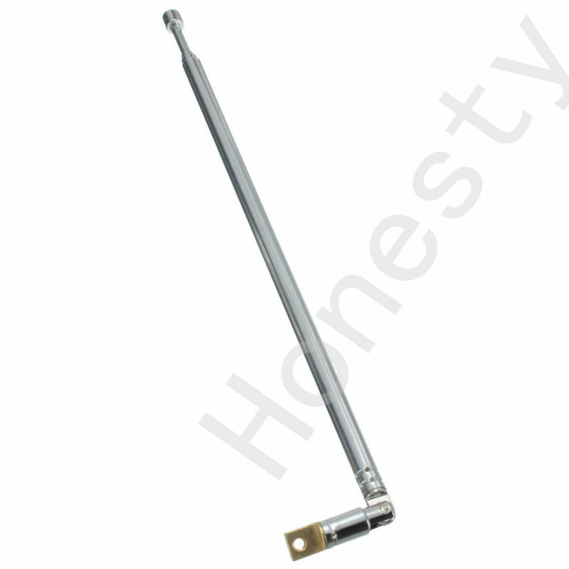 2PCS 630mm 4 Sections Full-channel AM FM Radio Telescopic Antenna Replacement