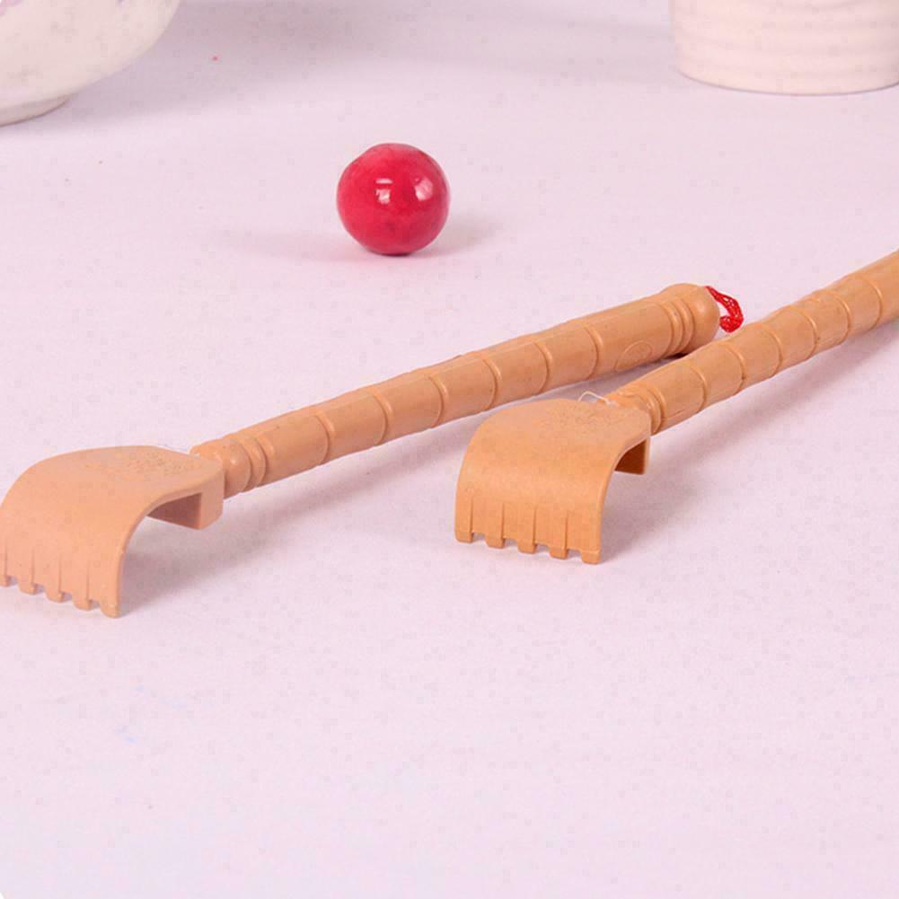 Bamboo Back Scratcher Massage Roll Aid Stick Body Itch Scratching Wooden K4A7
