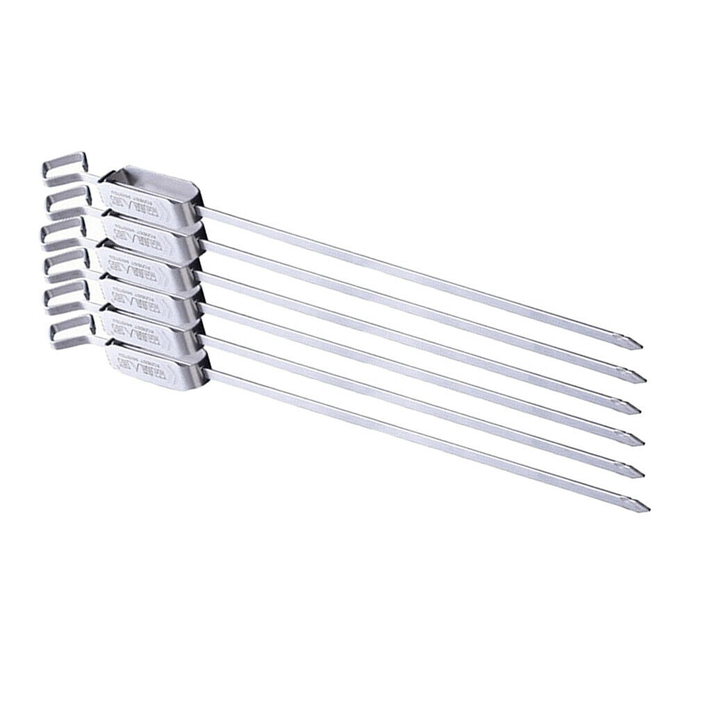 Stainless Steel Skewer Needle BBQ Grill Stainless Steel 45cm,Extensible