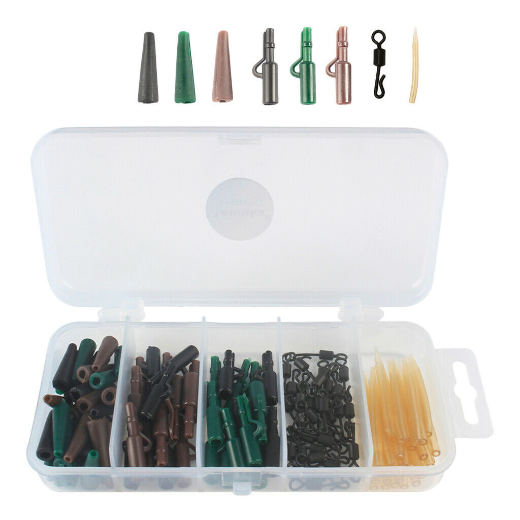 120pcs Carp Accessories  Quick Change Swivels Anti  Sleeves