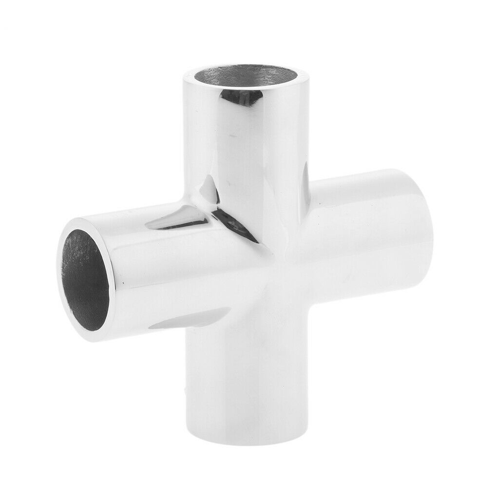 2 Pieces 22mm Boat Handrail Attachment 4-way Universal Joint Handrail Suitable