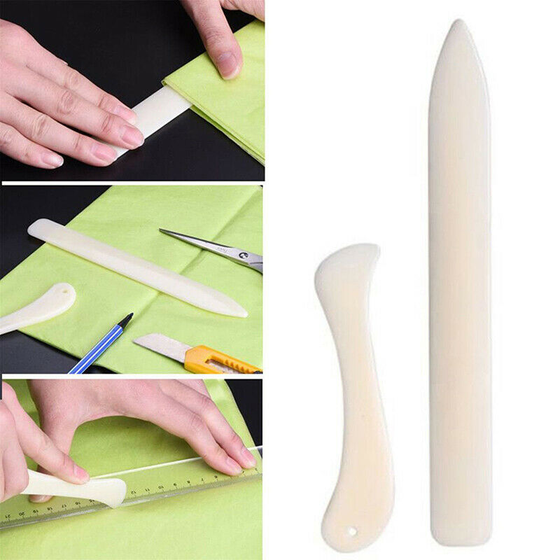 2Pcs Bone Folder Craft Tools Leather Scoring Folding Creasing Paper Access.l8