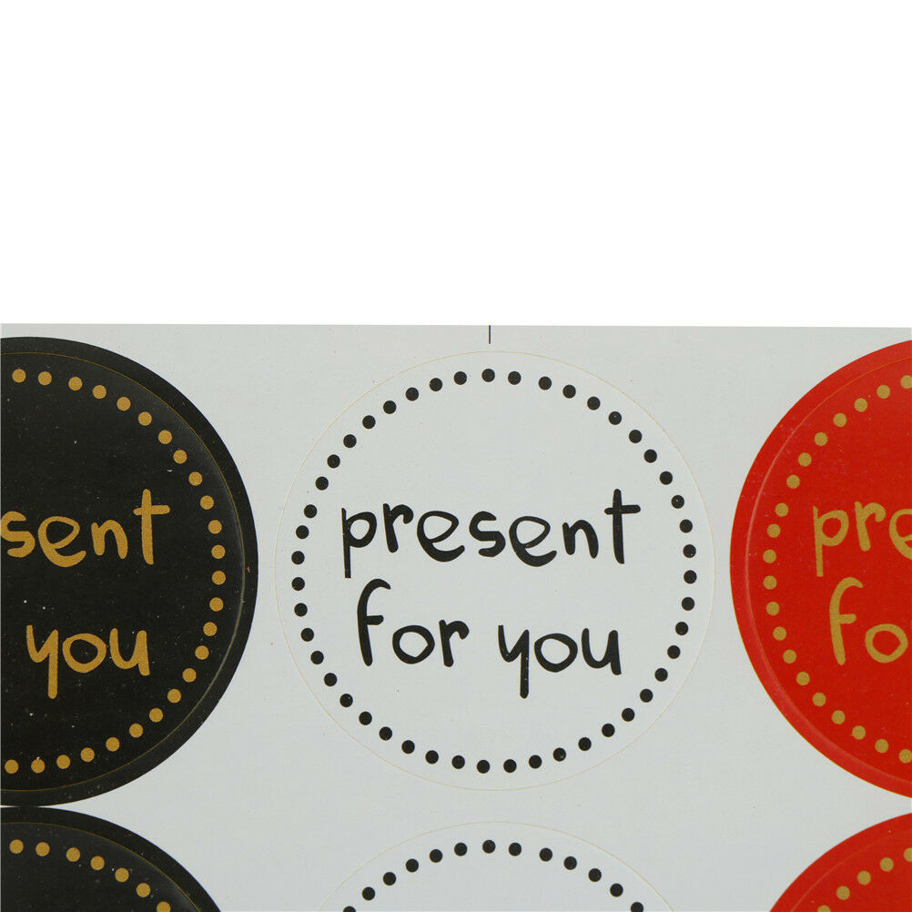 90x Present for you Kraft Paper Seal Stickers DIY Gifts labels/Baking Deco.l8