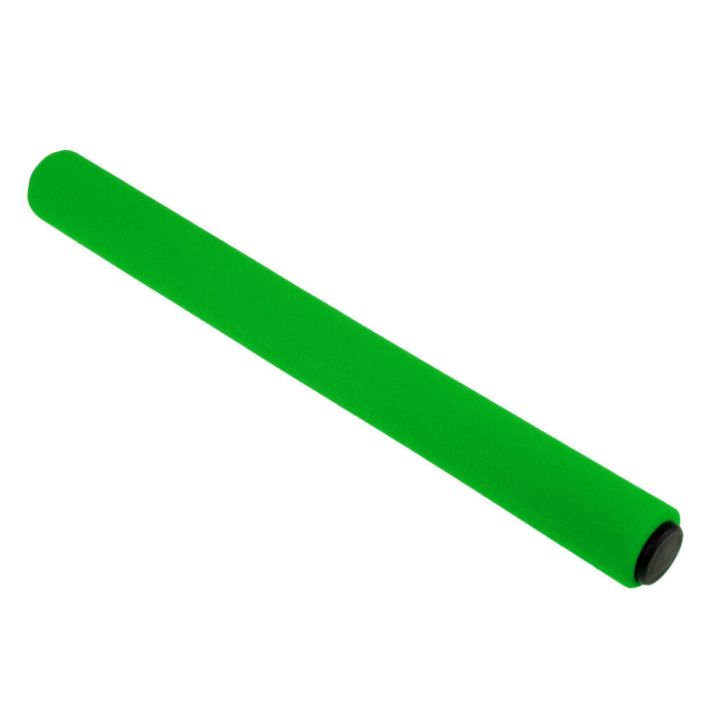Stainless Steel Foam Relay Baton for Track and Field Outdoor Running green