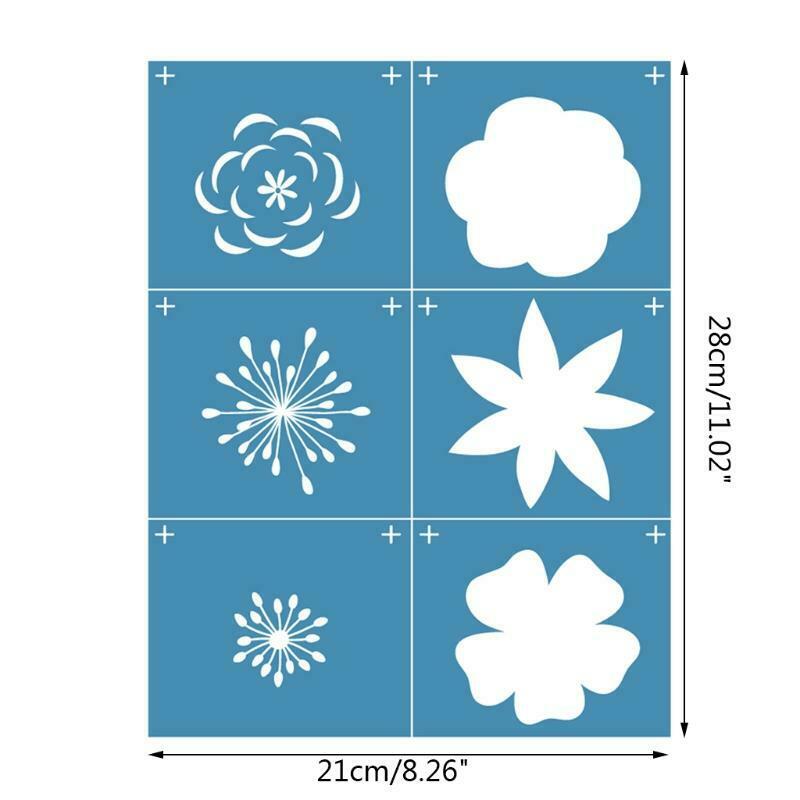 Snowflake Flower Self-Adhesive Silk Screen Printing Stencil for Painting T-Shirt
