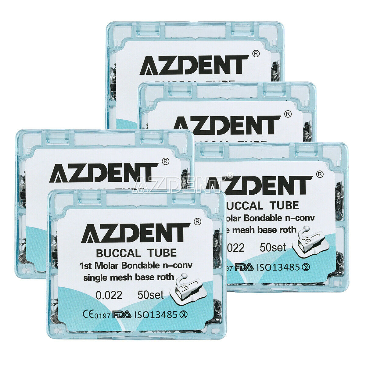 200 PCs Dental Ortho Buccal Tube Roth 0.022 1st Molar Bondable Non-Convertible