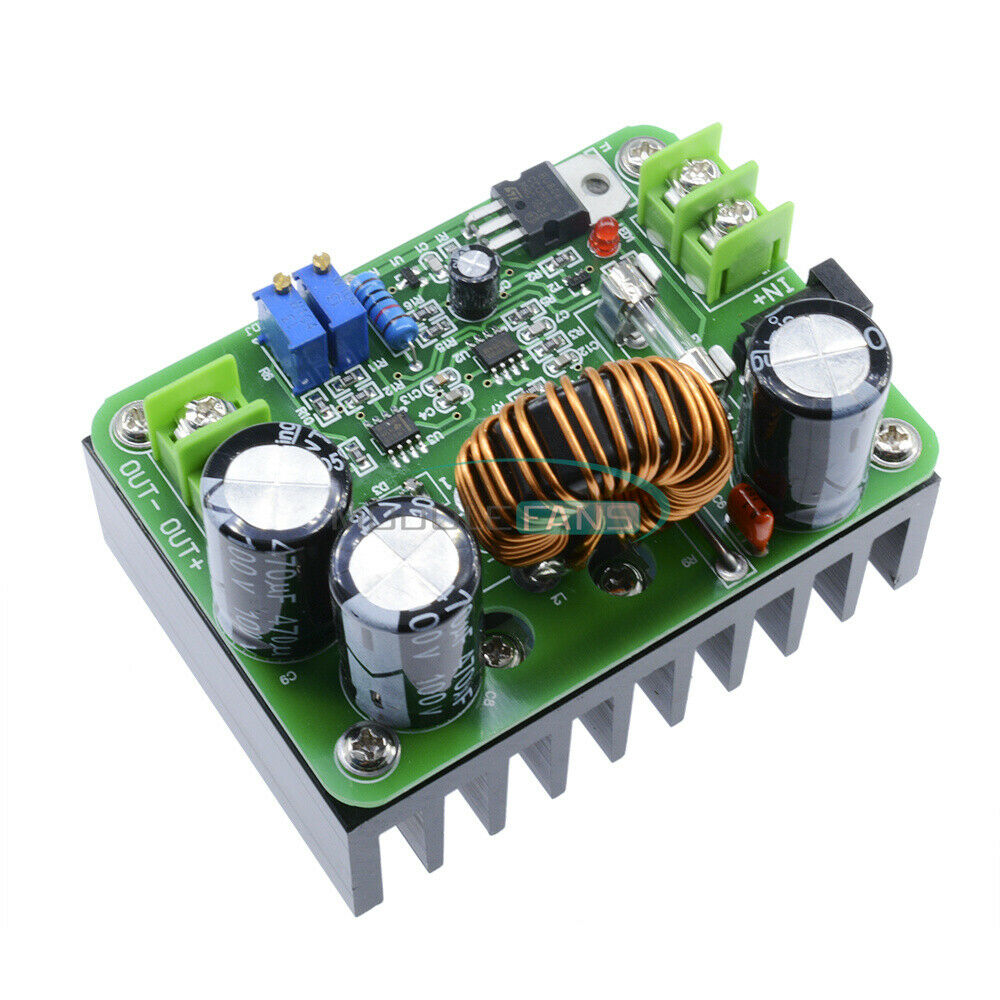 DC-DC 10-60V to 12-80V 600W Boost Converter Step-up Module Power Supply 15A
