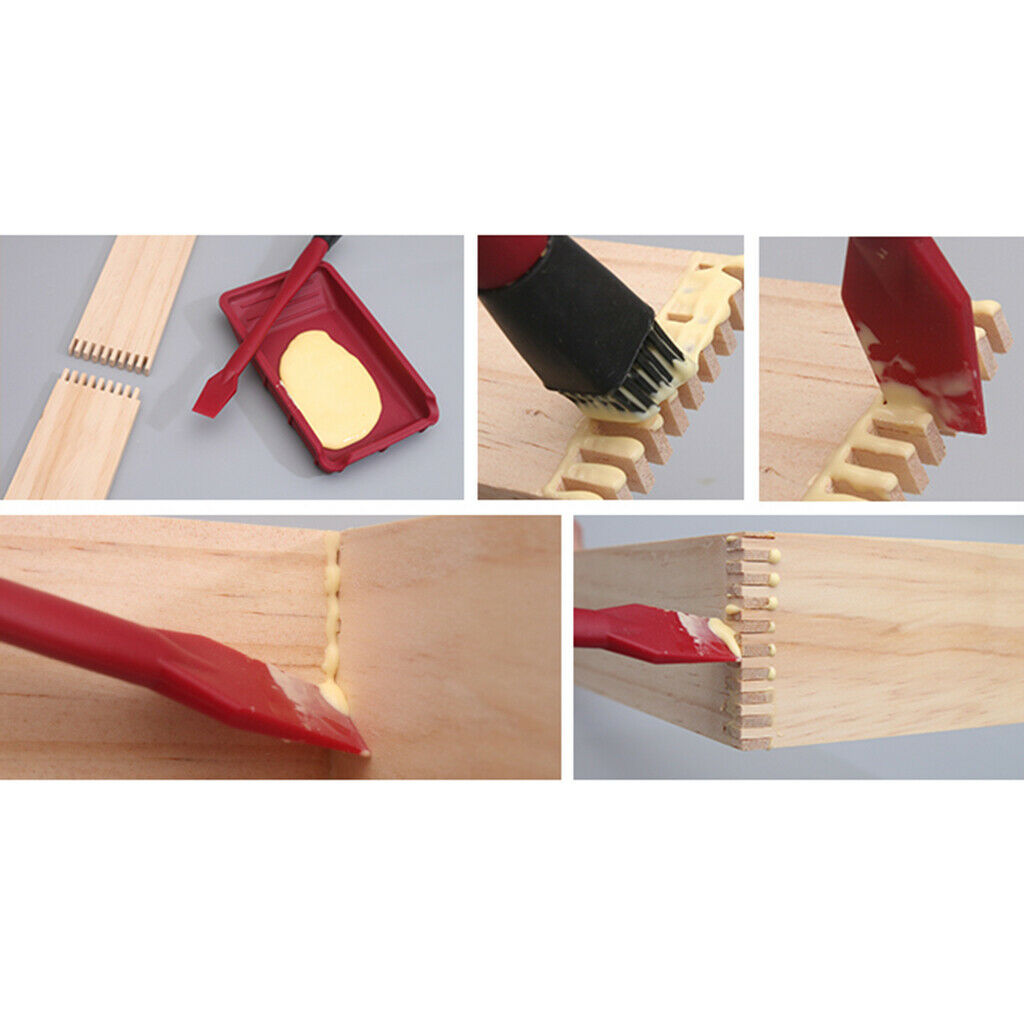 Glue Spreader Applicator Set Glue Tray & Comb for Woodworking Arts Crafts