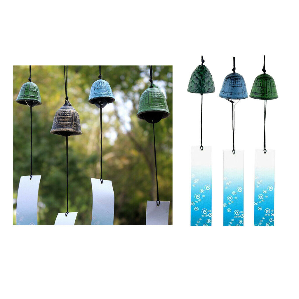 Set of 3 Japanese Outdoors Wind Chimes, Amazing Addition to Patio Porch Garden