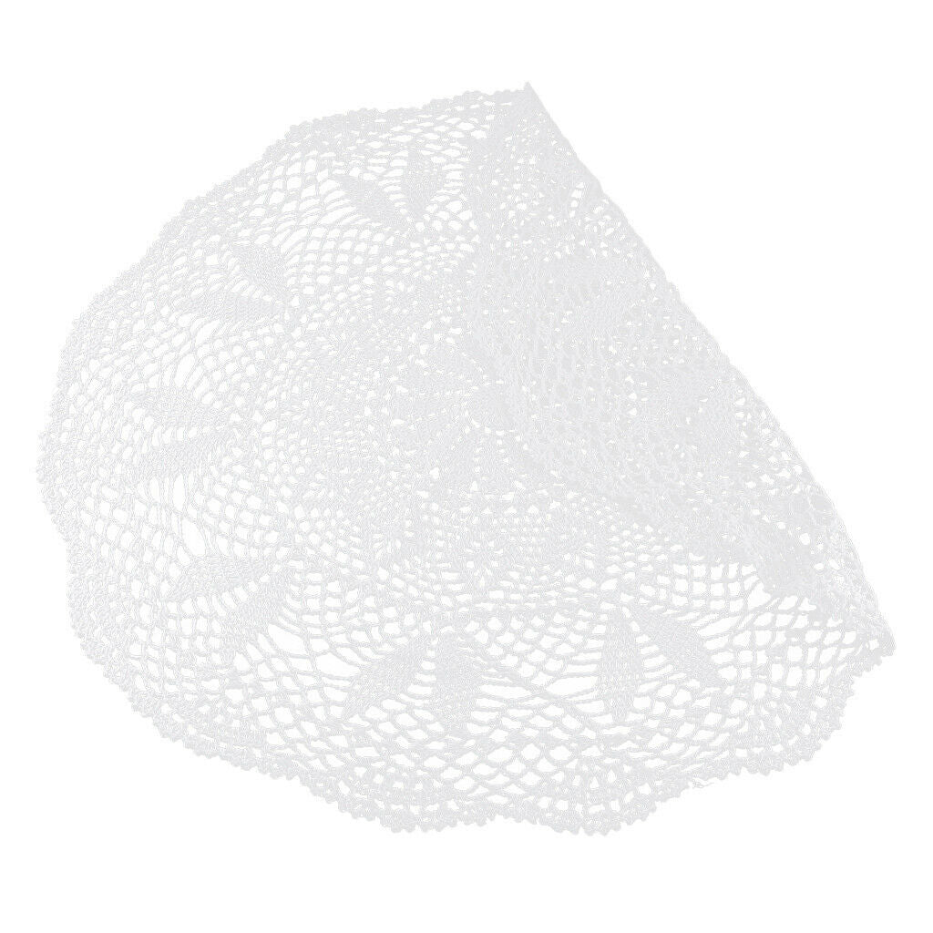 Round Handmade Crochet Sunflower Lace Tablecloth Doilies