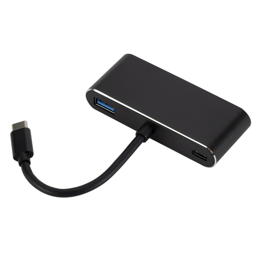 Multi-function USB Type-C to HDMI VGA 3.5mm Audio USB 3.0 Hub Adapter for Laptop
