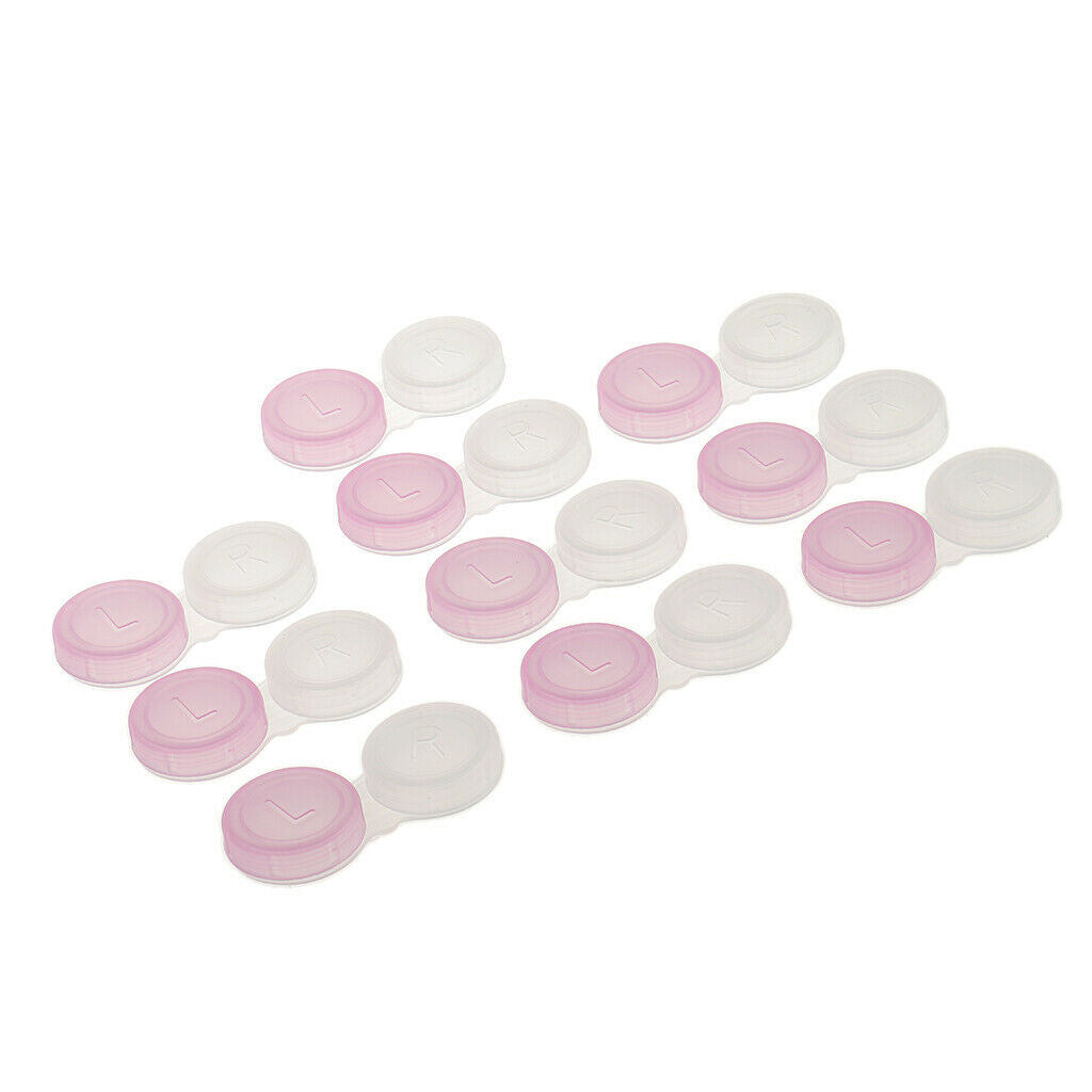 20x, Portable Contact Lens Box Containers, Clear Eye Len Cases, Contact Case