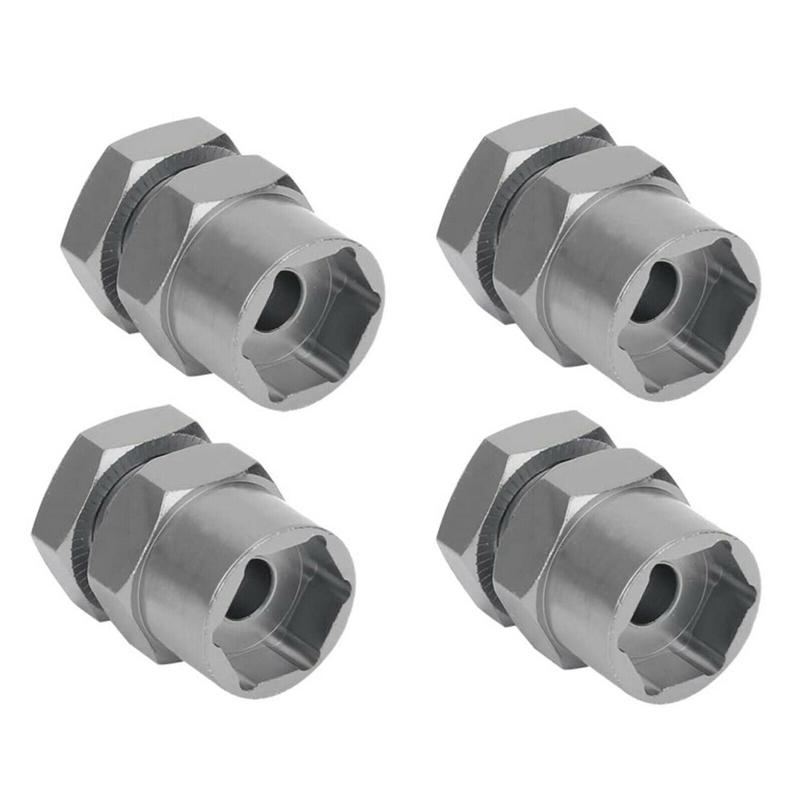 4pcs 1/10 12mm to 17mm Wheel Hex Hub Adapter Conversion Extensions for RC Car