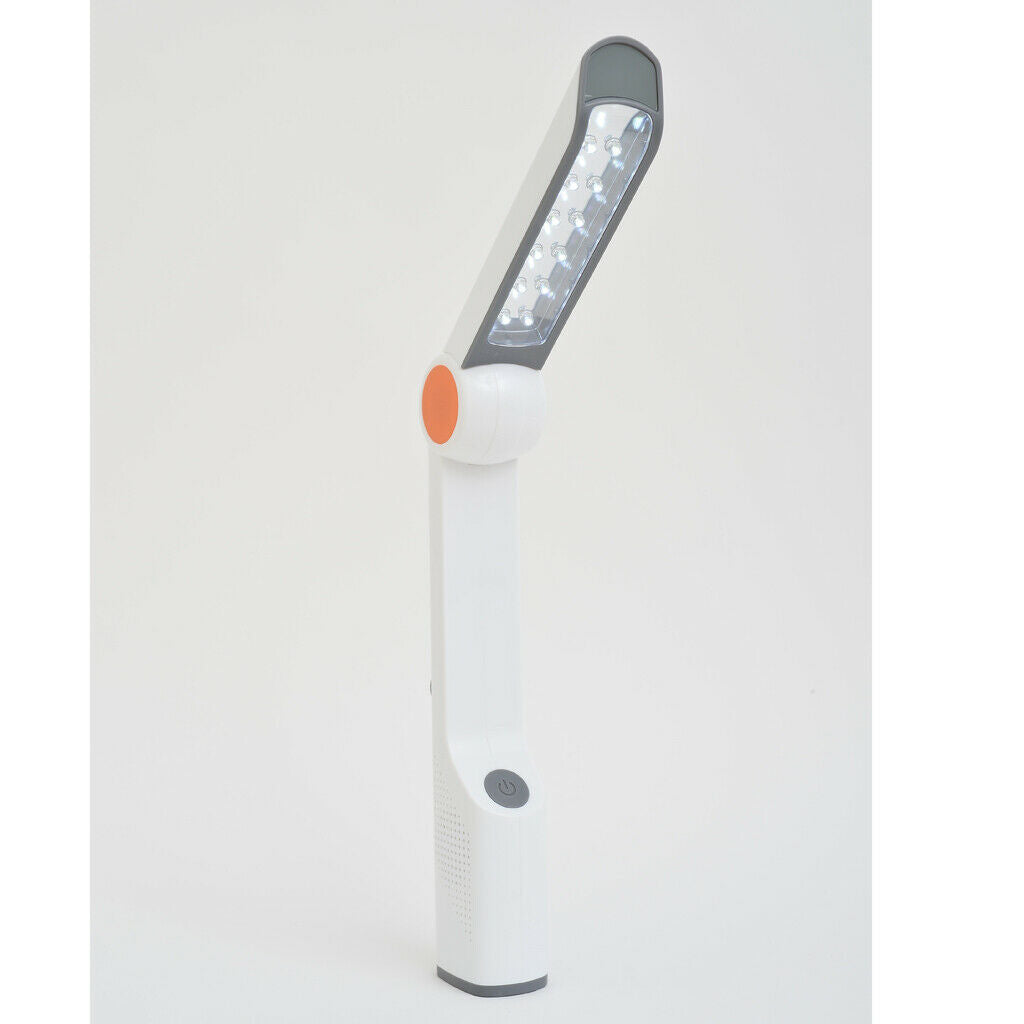 Solar Hand Crank Power Desk Lamp Emergency LED Flashlight FM Radio