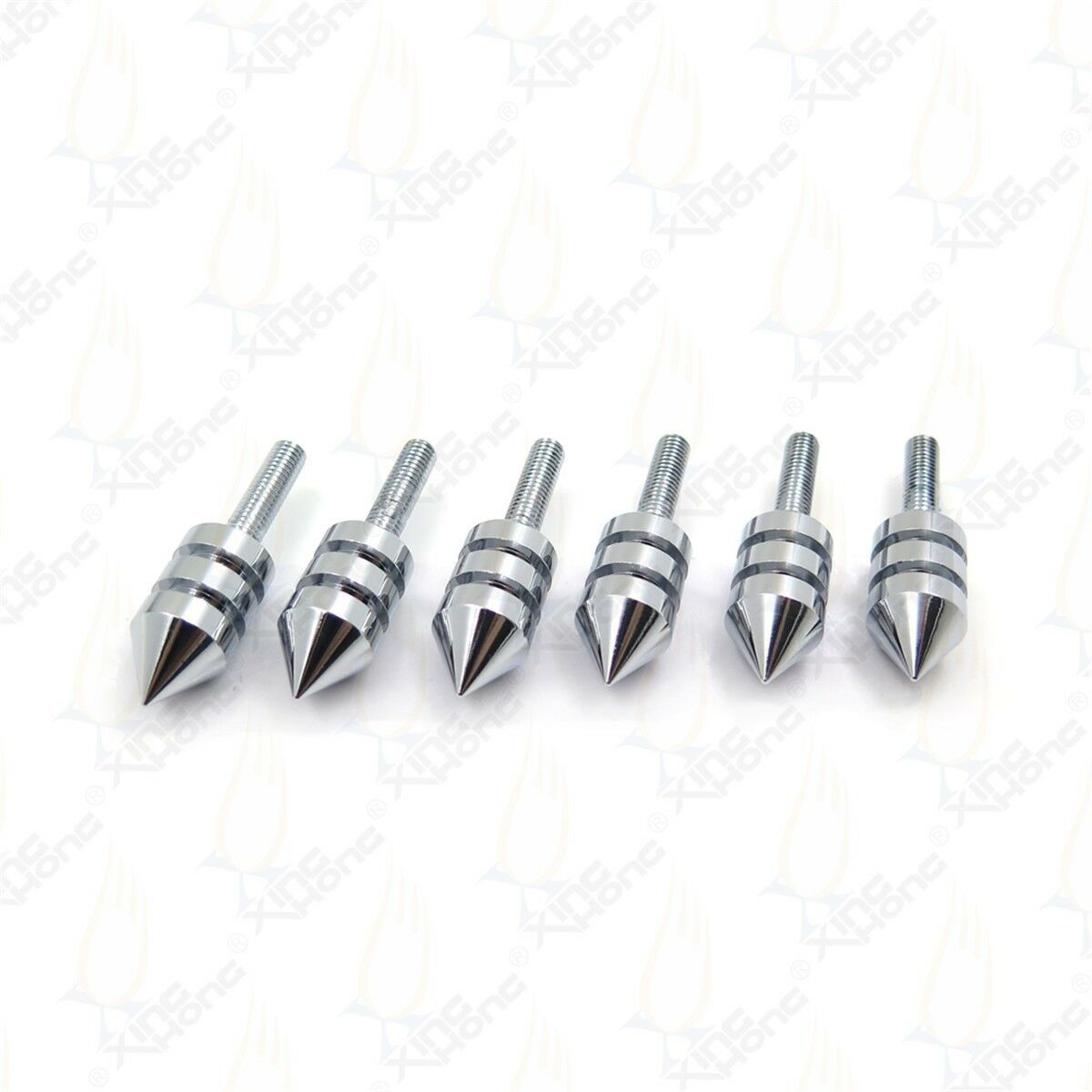 Motorcycle Windscreen Chrome Spiked Bolt Kit Well Nuts Bolts Set Washers Screws