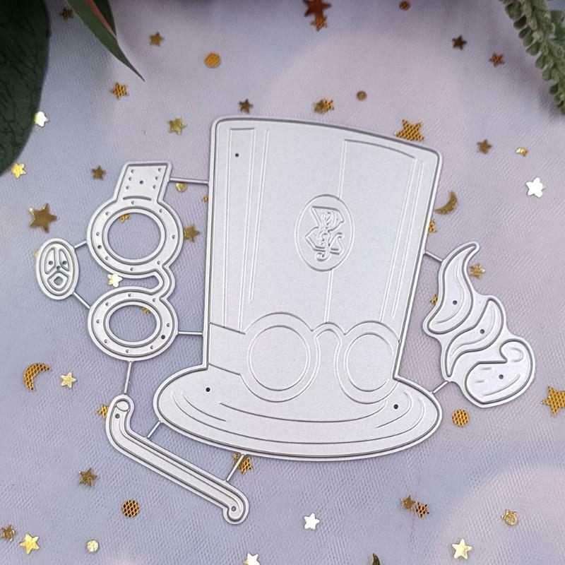 Magical Hat Mage Die Cuts Embossing Border Edge Metal Cutting for DIY Decoration