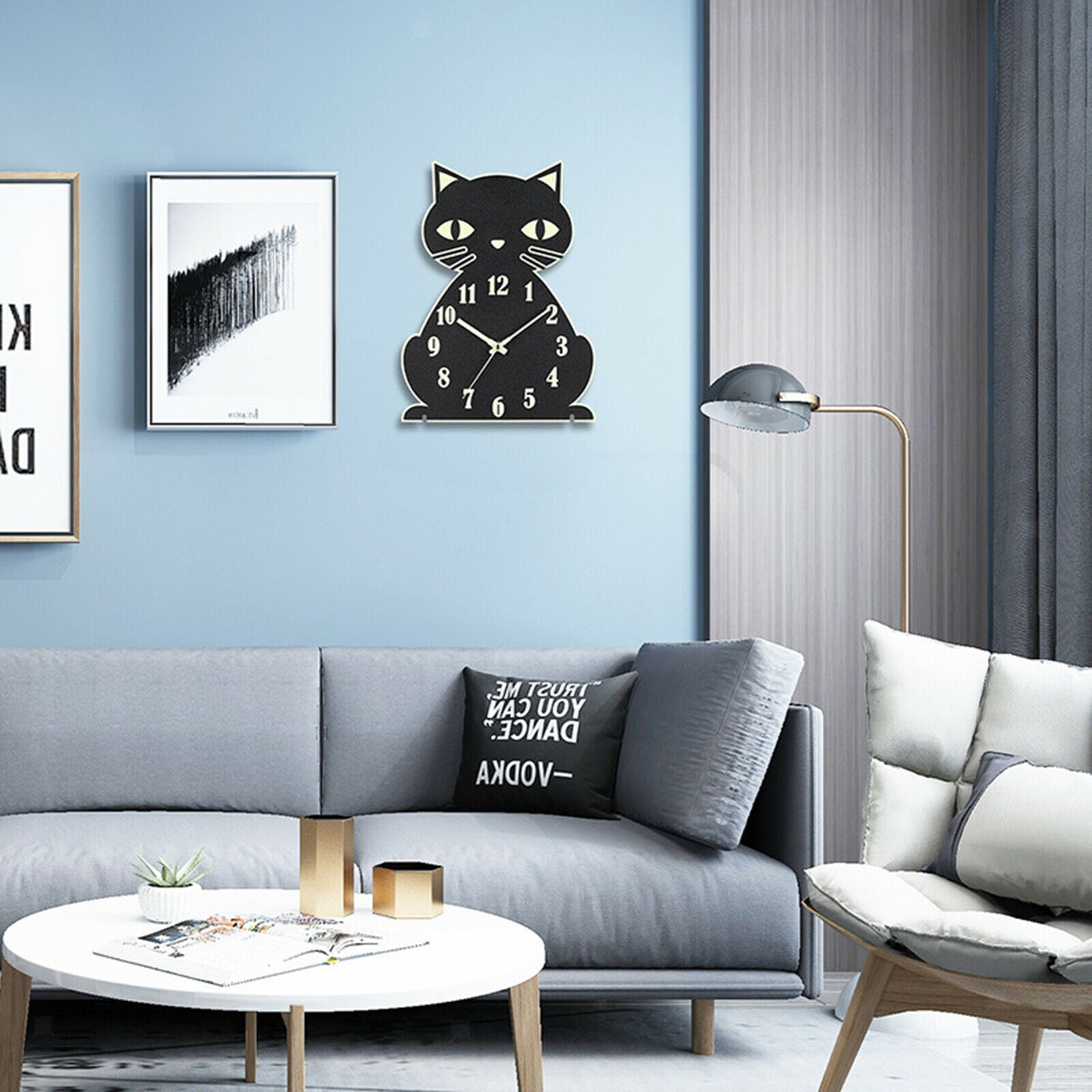 Wall Clock Desktop Livingroom Glow in Dark Home Clocks Wall Decoration