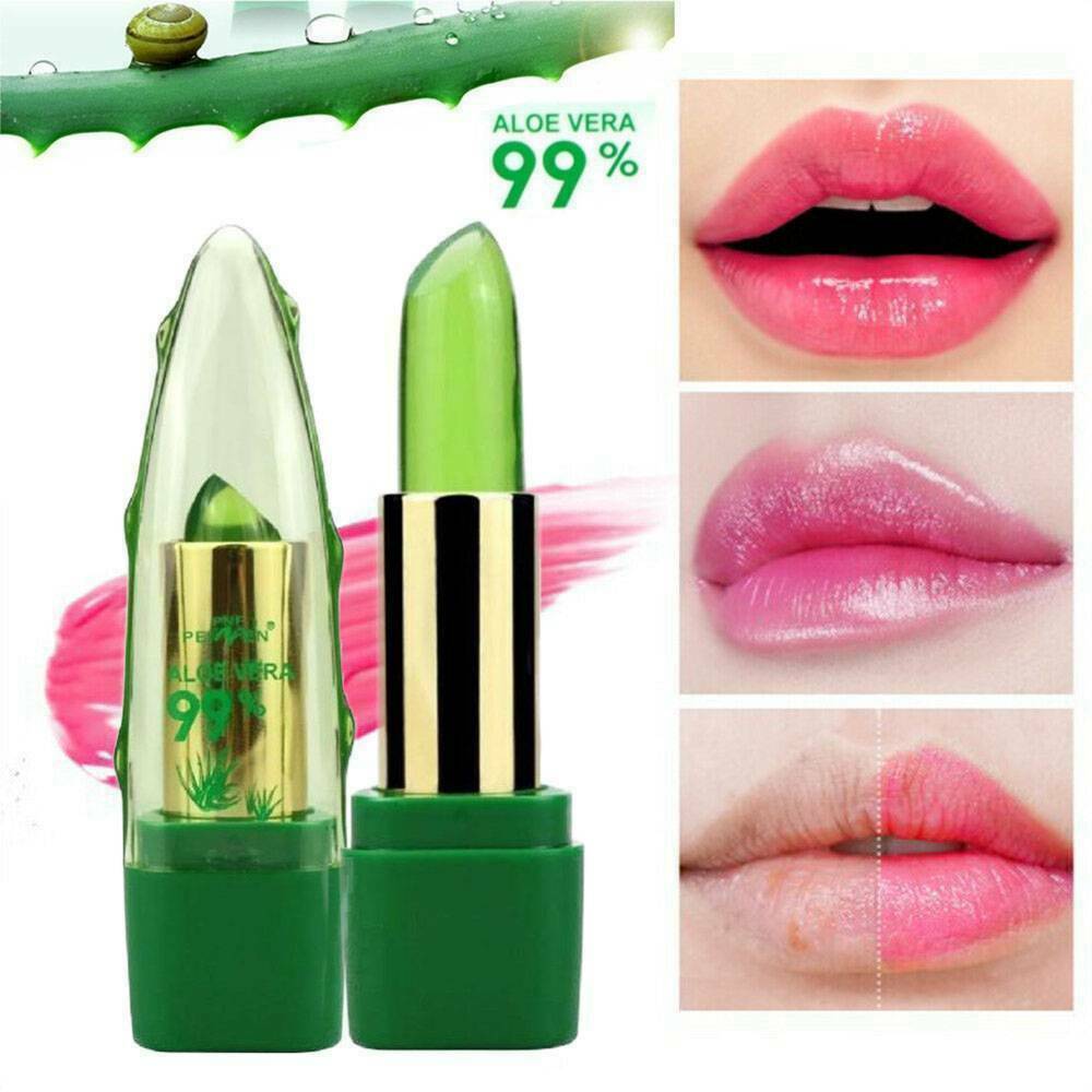 Womens Aloe Vera Lip Color Mood Changing Long Lasting Moisturizing Lipstick AU