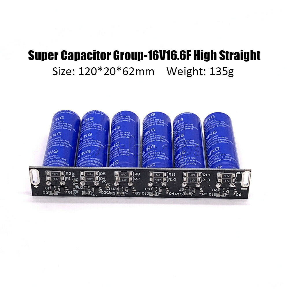 16V-16.6F Farad Capacitor Super Farad Capacitance With Protection Board Set