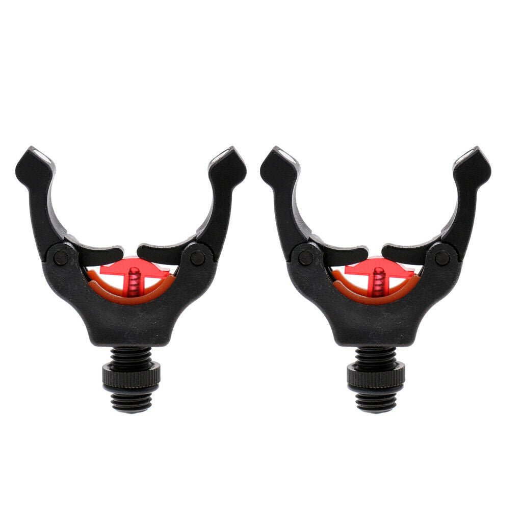 2 Pieces Nylon Rod Grip Rest Head Y Shape Fishing Pole Bracket Holder M3/8