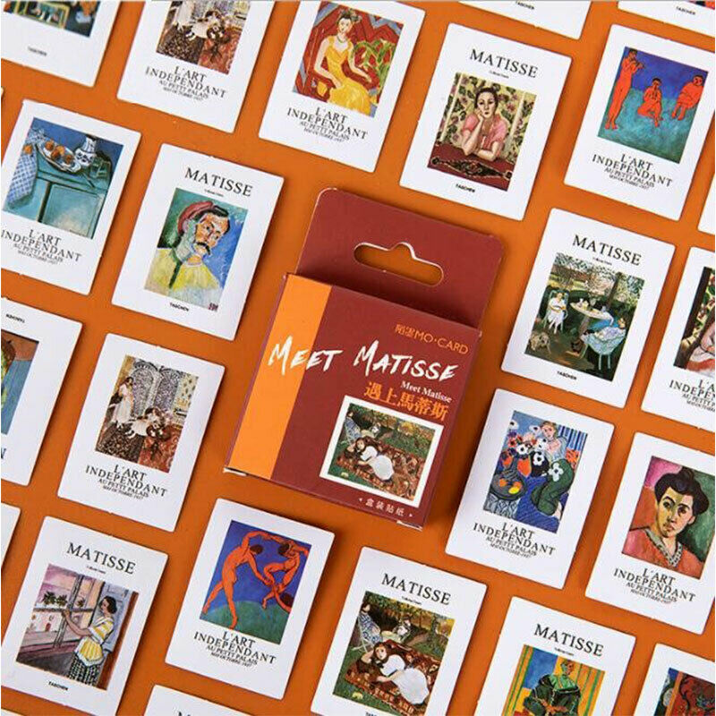 46pcs/pack Artist Matisse Painting Label Stickers Decorative Stationery D.l8