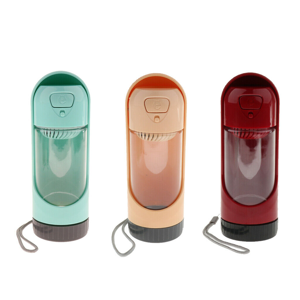 Dog Water Bottle Portable Pet Travel Leak Proof Outdoor Drinking Cup Green