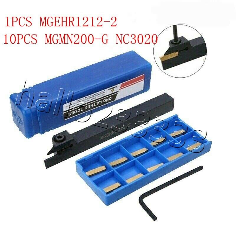MGEHR1212-2  Lathe Cutter External Grooving Turning Tool Holder+MGMN200 Inserts