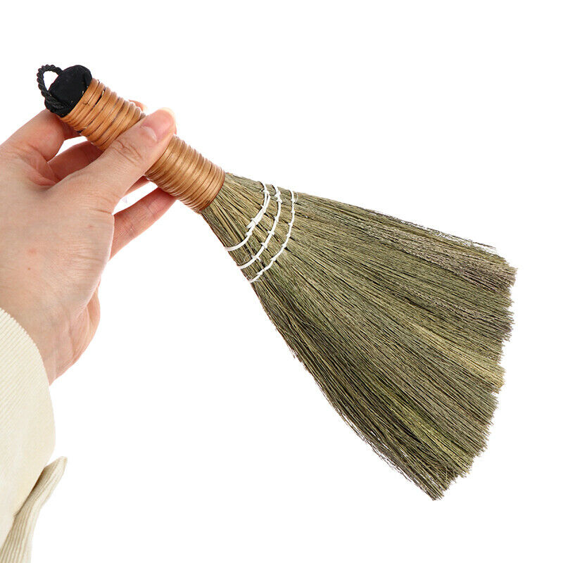 1Pcs Wooden Floor Soft Broom Sweeping Manual Grass Hair Sweeper Dust Brush To SJ