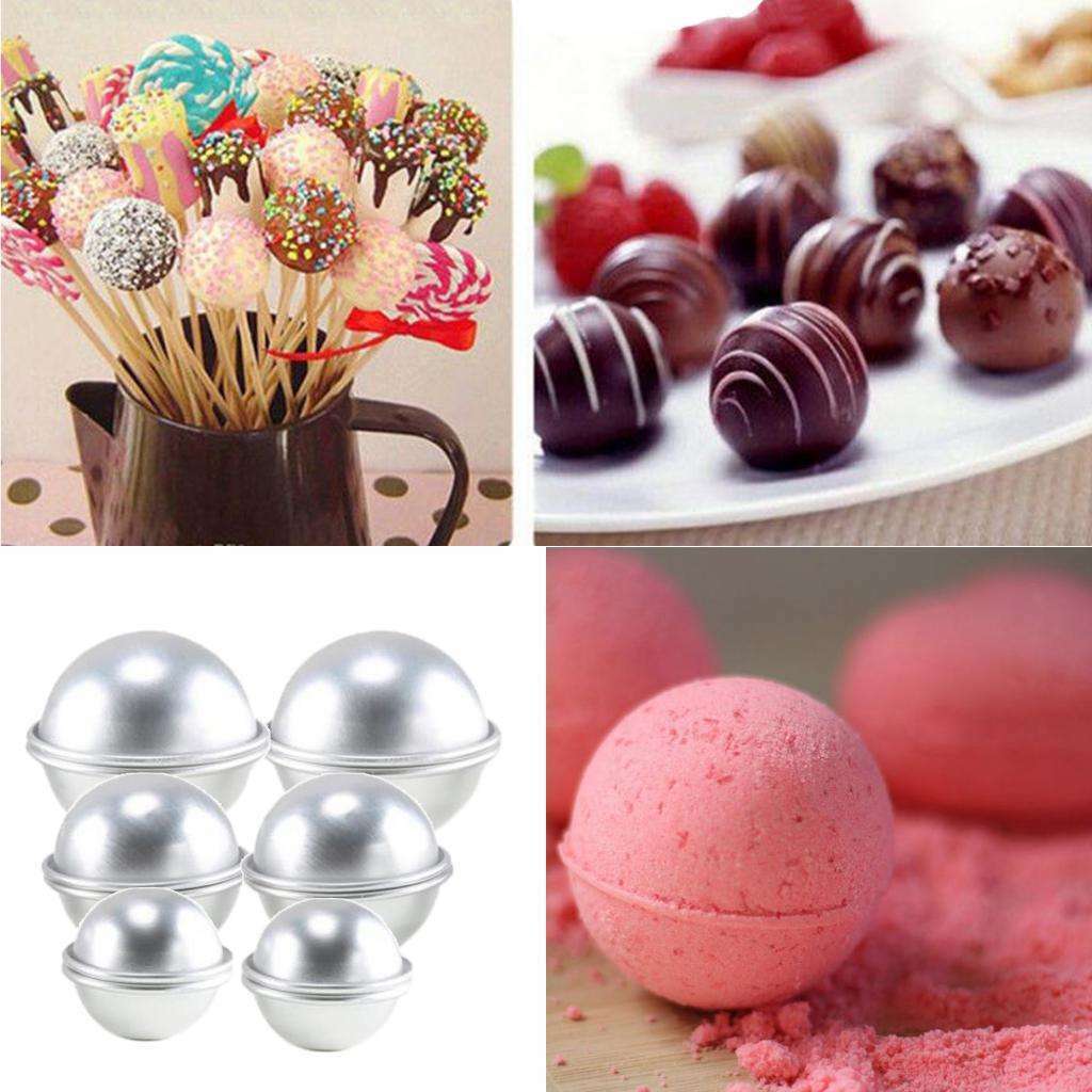 2X 6Pieces DIY Bath Bomb Molds Kid's Bakery Homemade Cupcakes Mold Baking Tools
