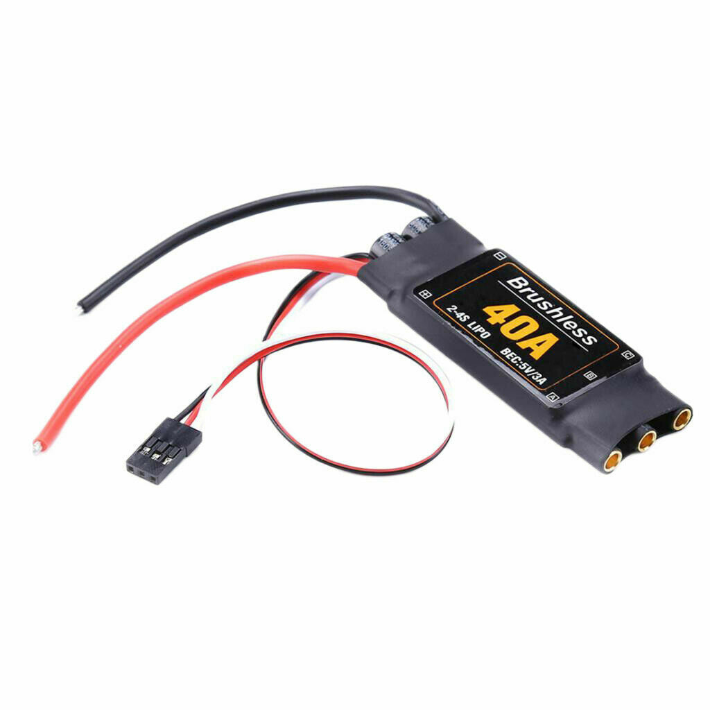 2 4S Lipo 40A Brushless ESC Speed Controller BEC 5V 3A with UBEC for drone