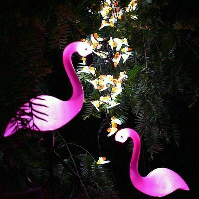 Led Solar Garden Light Simulated Flamingo Lawn Lamp Waterproof Solar Led Lights