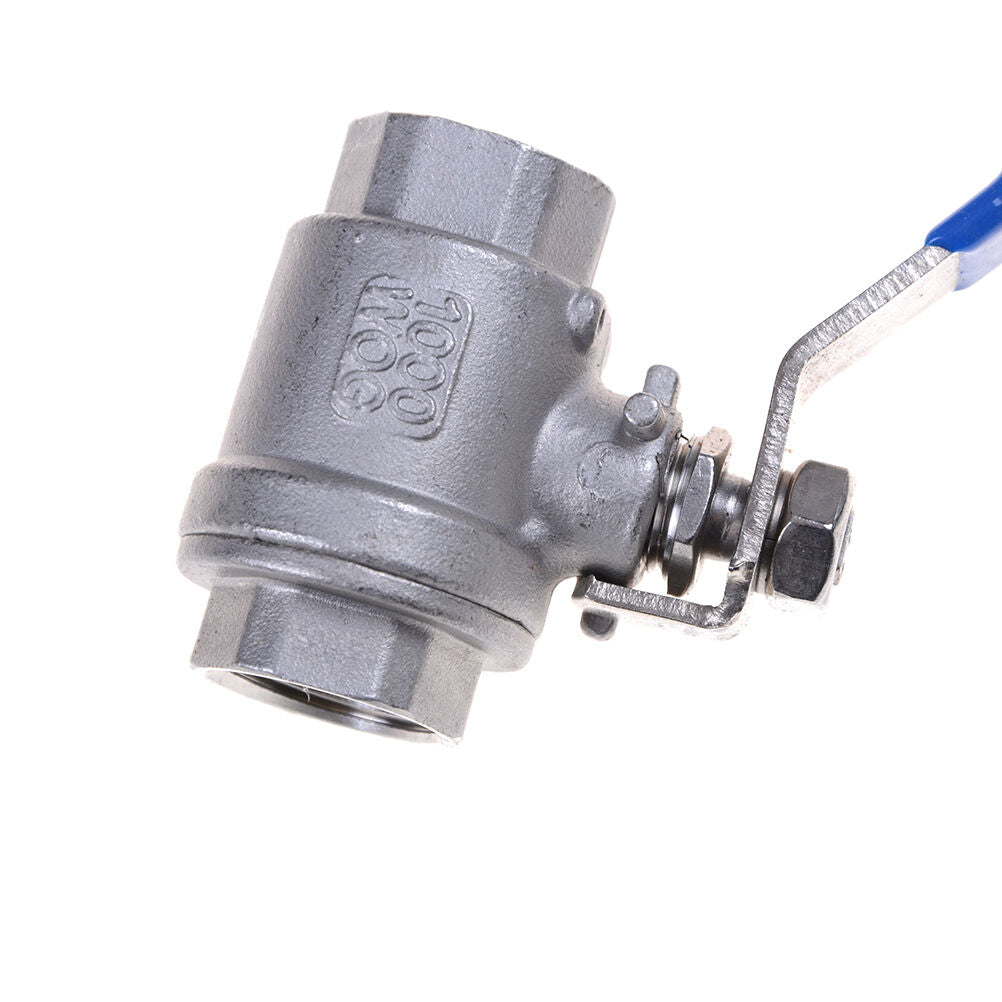 1/2"Female SS 304 New Stainless Steel Full Port Ball Valve Vinyl Handle WOG10 WF