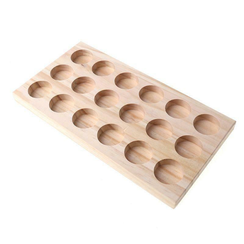 Hot selling Wooden Essential Oil Tray Handmade Natural Pine Wood Display Rack