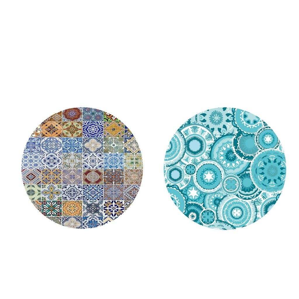 2pcs Fitted Table Cover Cloth Table Cloth for 1.2m Diameter Tables Home BBQ
