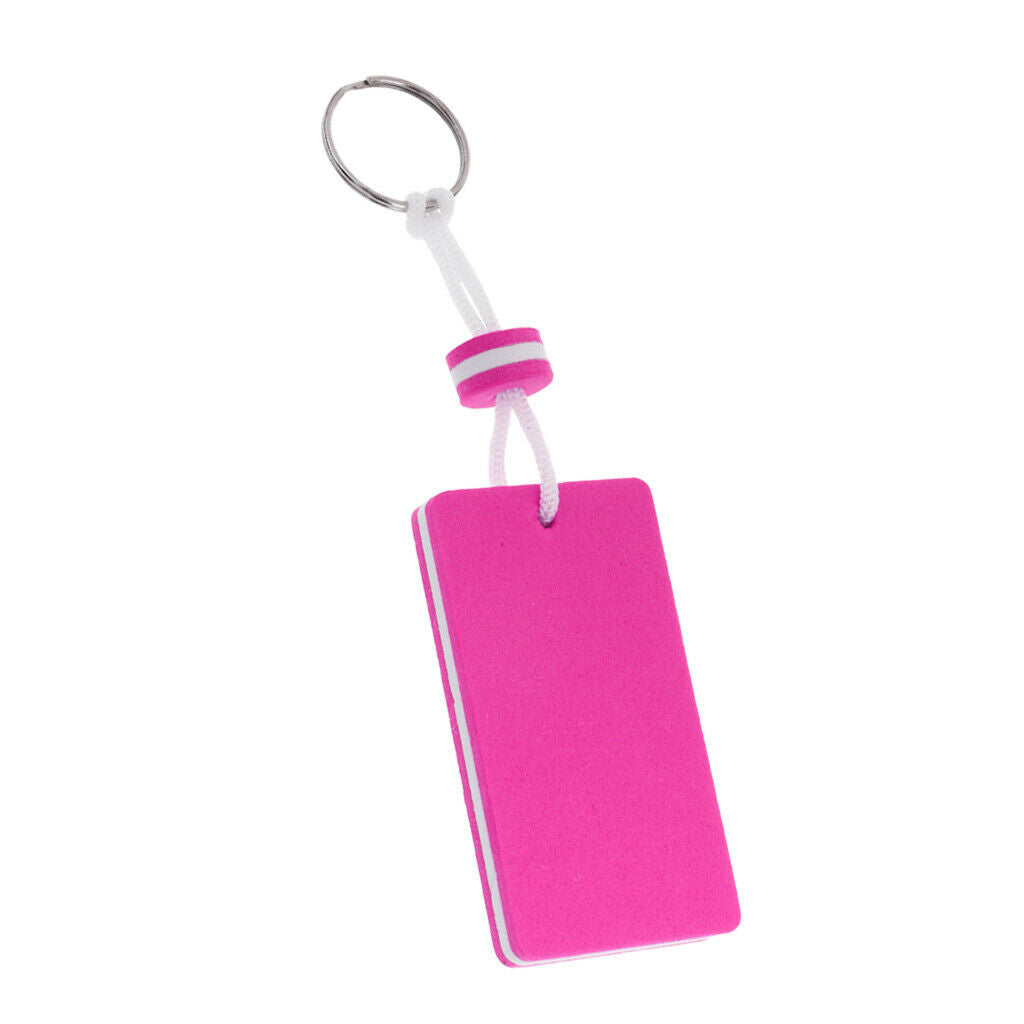2Pcs EVA Floating Keyring Sailing Kayak Marine Boat Novelty Keychain Red Pink