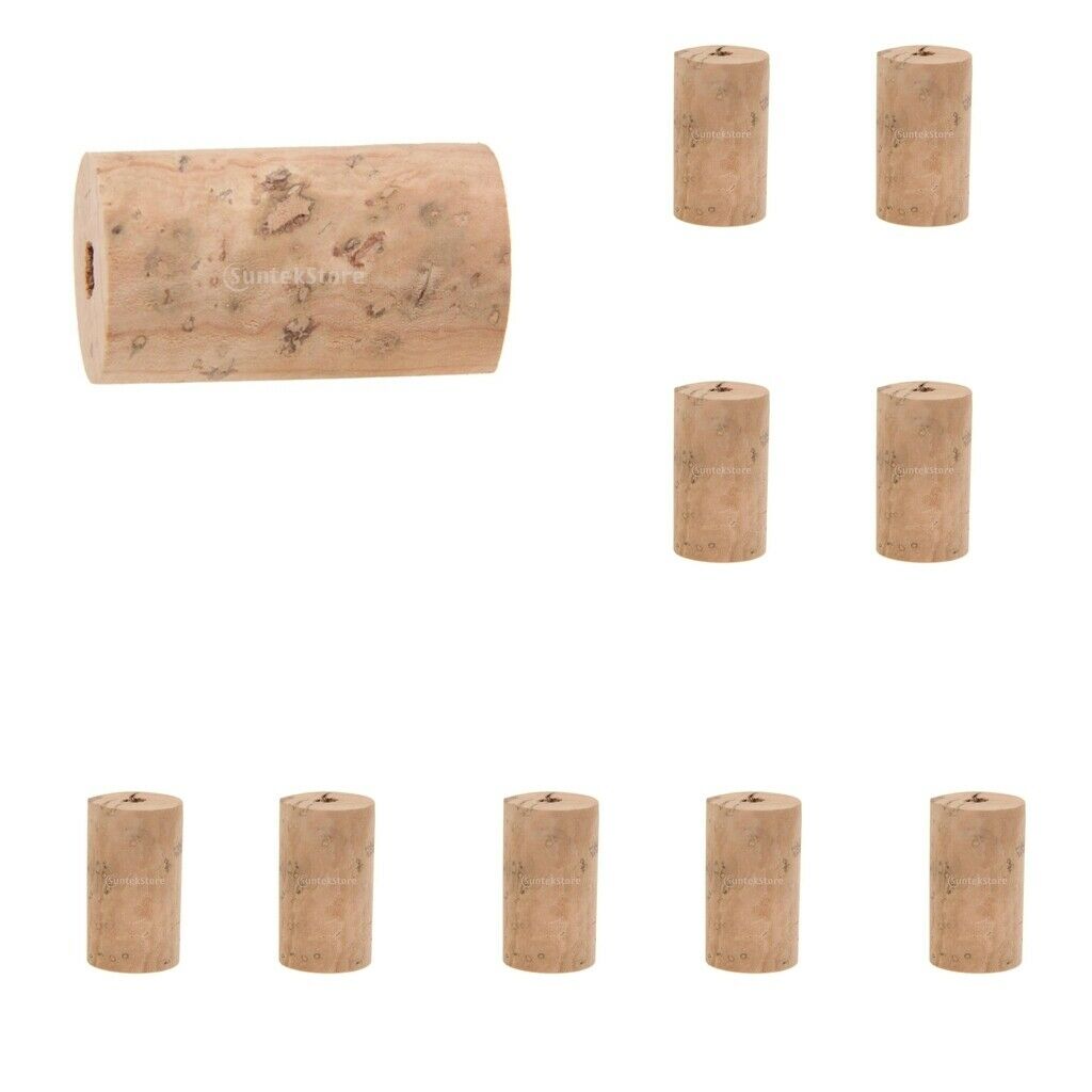 10pc Flute Head Joint Cork Wood Flute Woodwind Instrument Repair Parts