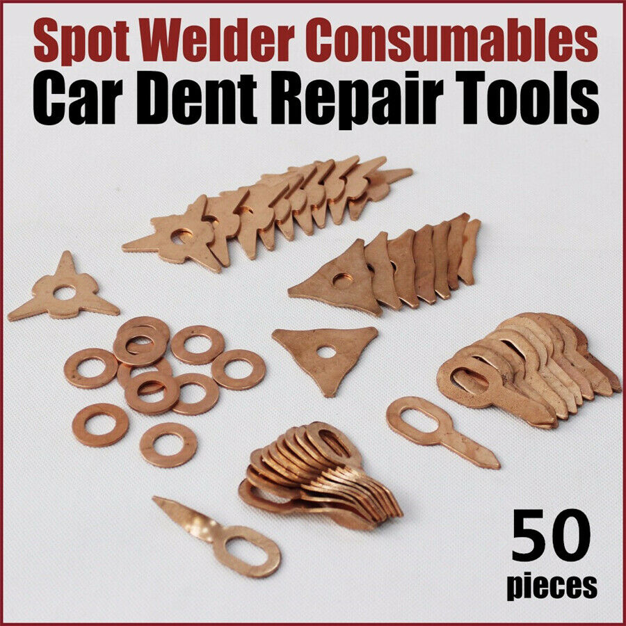 50Pcs Tud Welding Kit 5 Type Car Repair Welding Accessories Pulling Washer