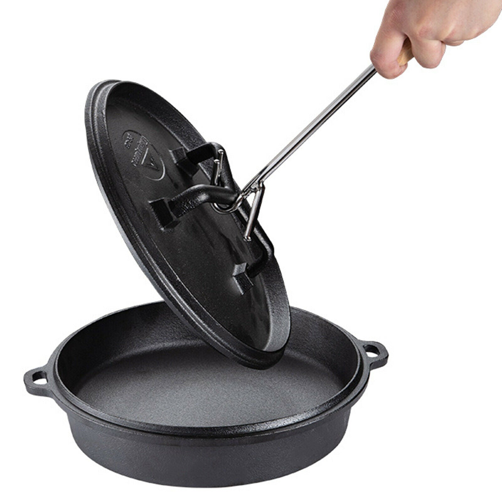 Dutch Oven Lid Lifter Lifting&Carrying Dutch Ovens Scratch Resistant 14 inch