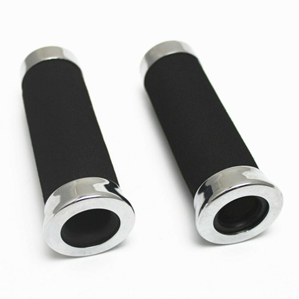 2pcs Black Replacement Handle Grips for 22mm 7/8 '' Motorcycle Repair