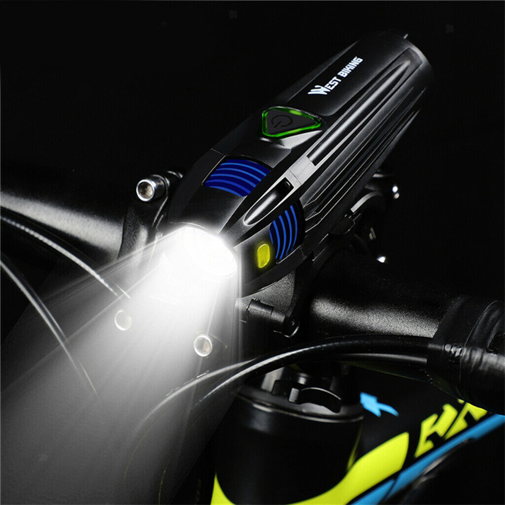 Waterproof Rechargeable Bicycle Headlight LED Bike Front Light 5 Modes USB