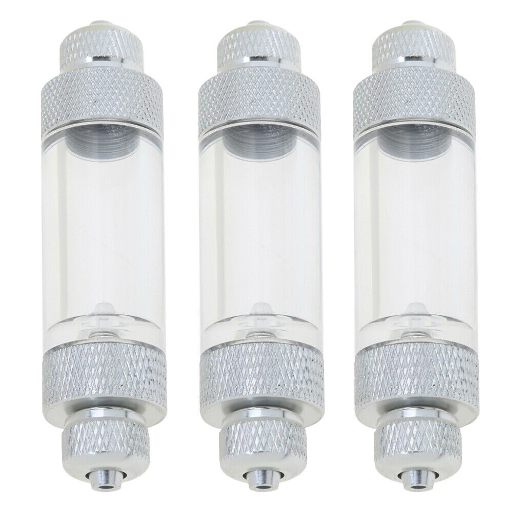 3pcs Fish & Aquatic Supplies Parts - Aluminum Alloy Aquarium Co2 Bubble Counter