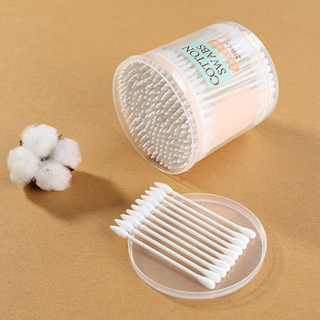 250pcs Cotton Swabs Gun Tip Applicator Makeup Tools Eyelash Extension White