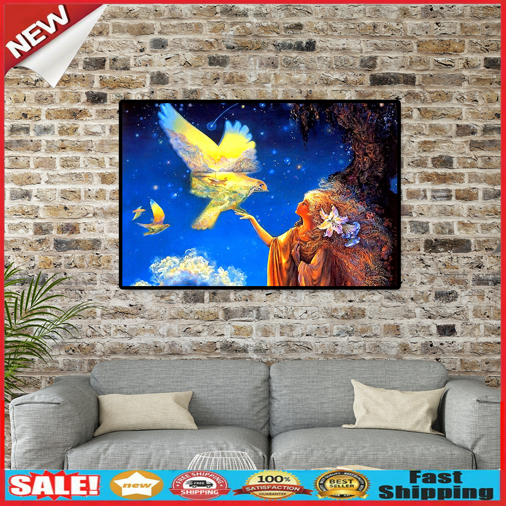 1000pcs DIY Girl and Pigeon Jigsaw Puzzle Children Adults Picture Toys Gift @