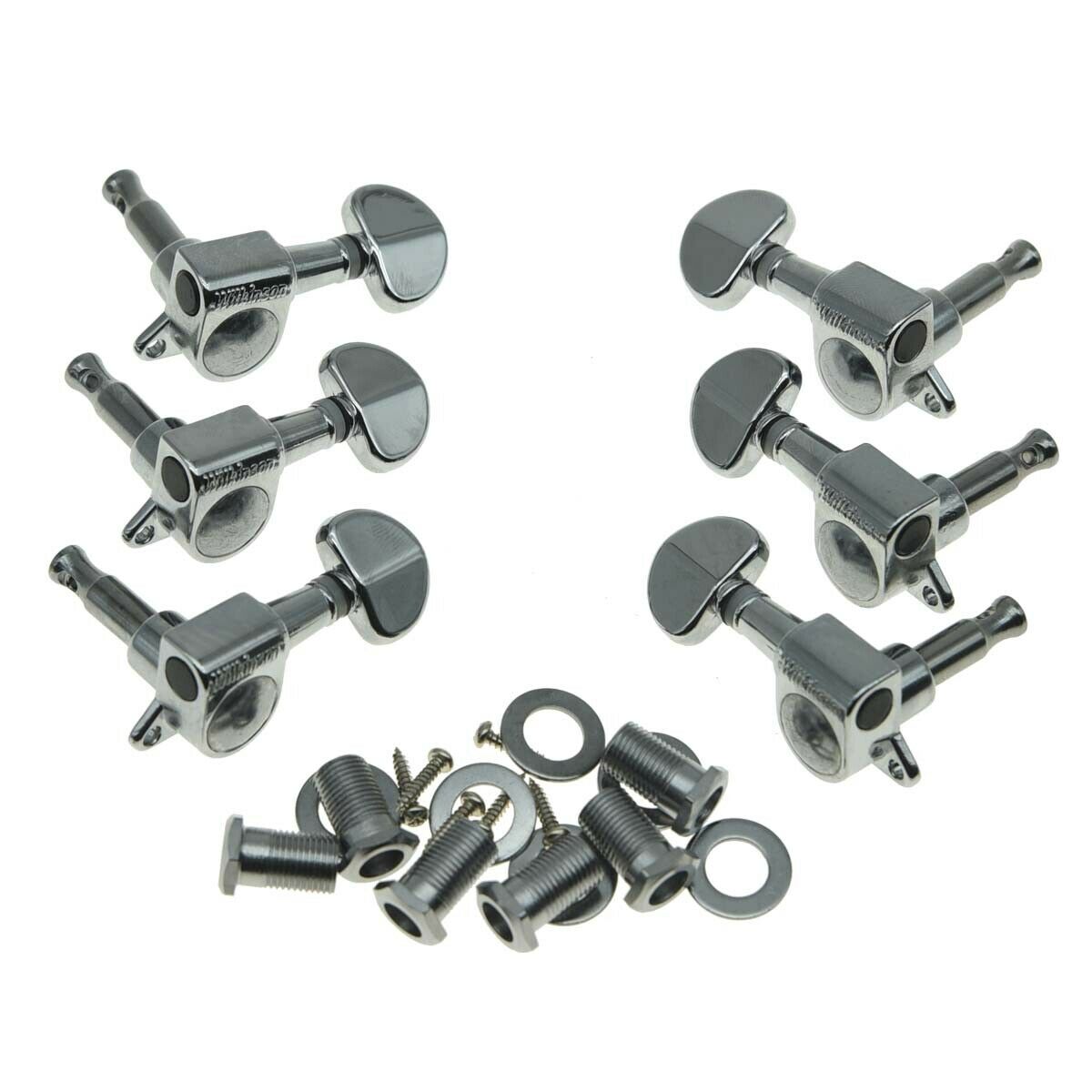 Wilkinson 3x3 ROTO Style Guitar Tuners Tuning Keys for LP or Acoustic Guitars CR