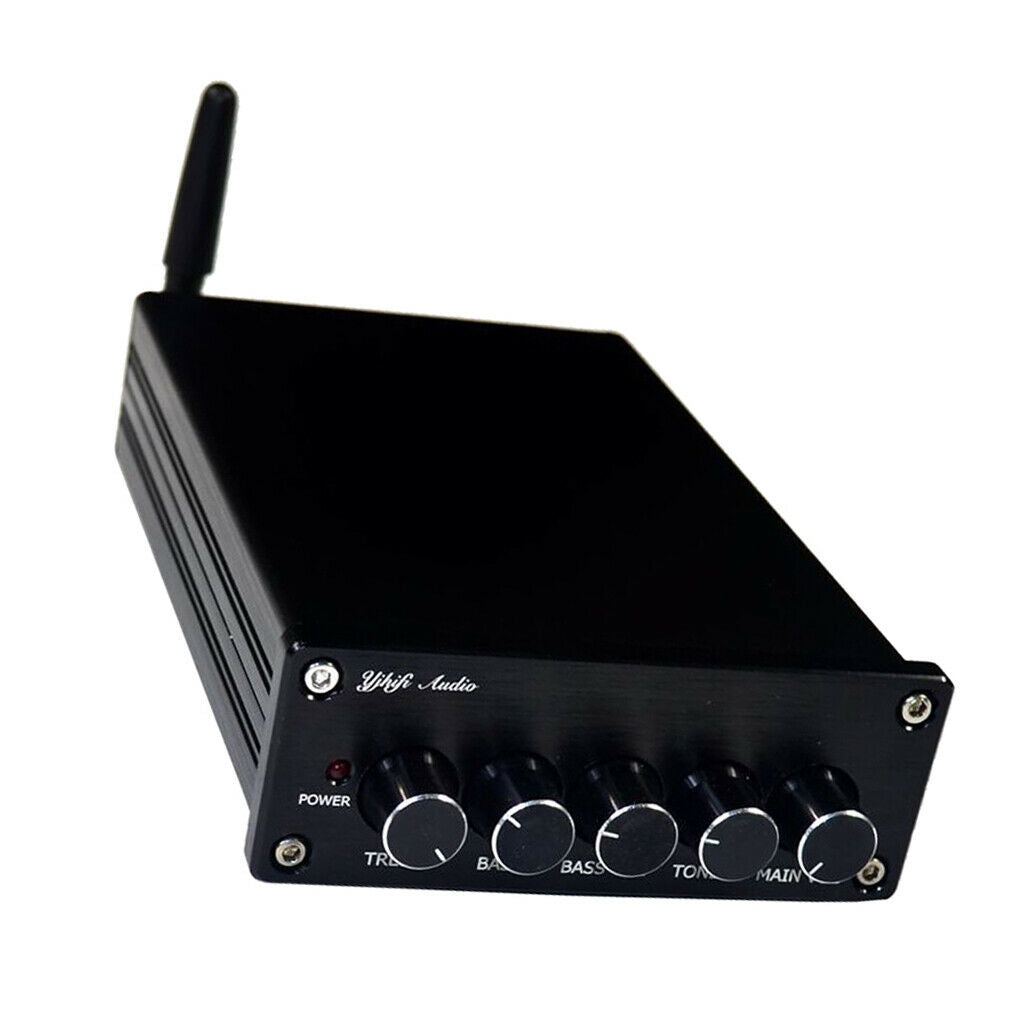 Bluetooth Stereo Audio Amplifier, Mini Hi-Fi Class D Integrated Amp 2.1CH for